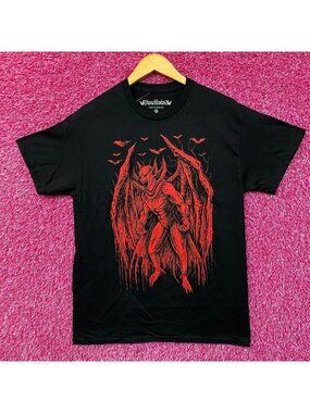 Vampire Freaks Jersey Devil Graphic Design T-Shirt Medium